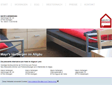 Tablet Screenshot of pension-memmingen.de